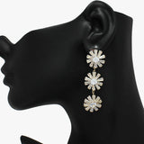 89609, BAGUETTE CUBIC ZIRCONIA DANGLE EARRING