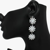 89609, BAGUETTE CUBIC ZIRCONIA DANGLE EARRING