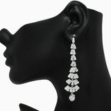 89612, BAGUETTE CUBIC ZIRCONIA DANGLE EARRING