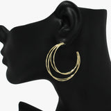 89619, FASHION METAL HOOP EARRING