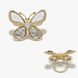 89643, BUTTERFLY ONE SIZE ADJUSTABLE RING