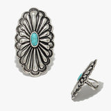 89657, WESTERN CONCHO CUFF HIGH RING