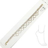 89660, CRYSTAL EMBELLISHED RHINESTONE ANKLET