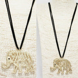 Elephant Pendant Long Necklace - view 2