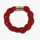 89703, GLITTER TANGLED MAGNETIC CLOSE BRACELET