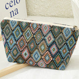 89747, MULTICOLOR SCALES PATTERN POUCH