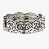 Western Tribal Engraved Stretch Bracelet