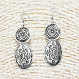 Western Tribal Engraved Dangle Earring