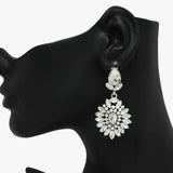 89857, MULTI RHINESTONE EVENING EARRING