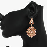 89857, MULTI RHINESTONE EVENING EARRING