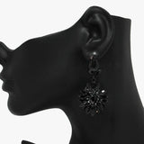 89857, MULTI RHINESTONE EVENING EARRING