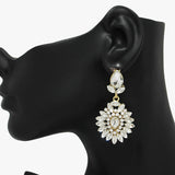89857, MULTI RHINESTONE EVENING EARRING