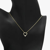 89861, DAINTY VALENTINES DAY HEART PENDANT NECKLACE