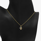 89878, DAINTY STARFISH ACCENT PENDANT NECKLACE