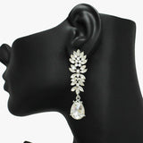 89912, RHINESTONE DANGLE DROP EVENING EARRING