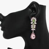89912, RHINESTONE DANGLE DROP EVENING EARRING