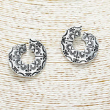 Western Printed Metal Earring