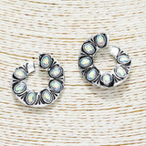 Western Metal with Rhinestone Earring - view 2