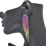 89955, CRYSTAL RHINESTONE EVENING DROP EARRING
