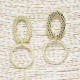 Geometric Metal Dangle Earring