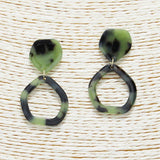 Tortoise Acetate Earring - view 2