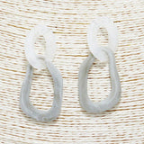Geometric Celluloid Acetate Earring - view 2