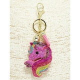 89997, UNICORN CRYSTAL EMBELLISHED KEYCHAIN