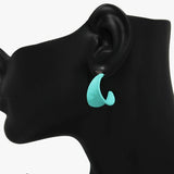 Color Rubber Coated Post Earring