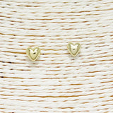 Gold Dipped Dainty Valentines Heart Stud Earring
