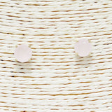8MM Gold Dipped Round Crystal Stud Earring