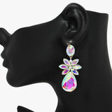 90059, MULTI RHINESTONE EARRING