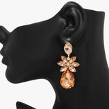 90059, MULTI RHINESTONE EARRING