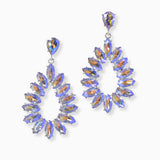 90062, MARQUISE ACCENT RHINESTONE EARRING
