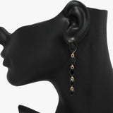 90065, TEARDROP RHINESTONE DROP DANGLE EARRING