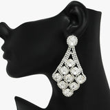 90069, ROUND ACCENT RHINESTONE EARRING