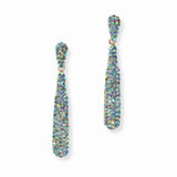 90070, PAVE RHINESTONE DROP DANGLE EARRING