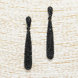 90070, PAVE RHINESTONE DROP DANGLE EARRING