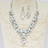90080, MULTI RHINESTONE EVENING NECKLACE