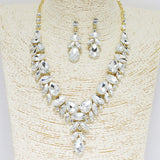 90080, MULTI RHINESTONE EVENING NECKLACE