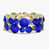 90086, BUBBLE RHINESTONE STRETCH BRACELET