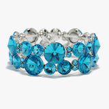 90086, BUBBLE RHINESTONE STRETCH BRACELET