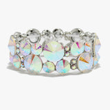90086, BUBBLE RHINESTONE STRETCH BRACELET