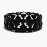90087, TRIANGLE ACCENT RHINESTONE STRETCH BRACELET