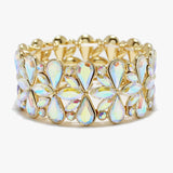 90088, MULTI RHINESTONE STRETCH BRACELET