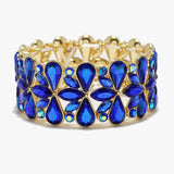 90088, MULTI RHINESTONE STRETCH BRACELET