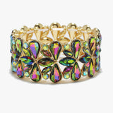 90088, MULTI RHINESTONE STRETCH BRACELET