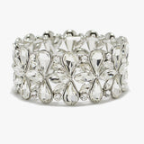 90088, MULTI RHINESTONE STRETCH BRACELET