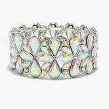 90088, MULTI RHINESTONE STRETCH BRACELET