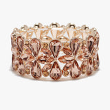 90088, MULTI RHINESTONE STRETCH BRACELET