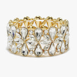 90088, MULTI RHINESTONE STRETCH BRACELET